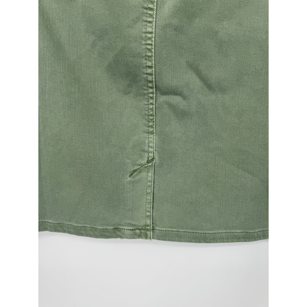 NWT J.Jill Denim Utility Skirt Women's 12 Light Willow Zip-Fly Mid Rise Pockets - Picture 6 of 14